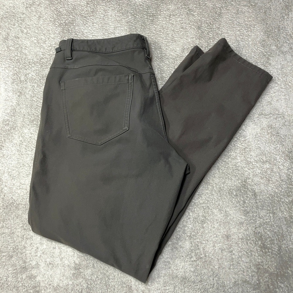 Lululemon ABC Pants Dark Tan Brown Gray Warpstreme LM5552S Mens 30